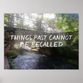 Het verleden kan niet worden herhaald. poster (Voorkant)