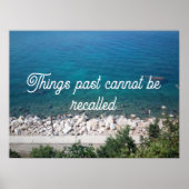 Het verleden kan niet worden herinnerd aan het oce poster (Voorkant)