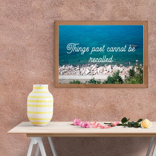 Het verleden kan niet worden herinnerd aan het oce poster