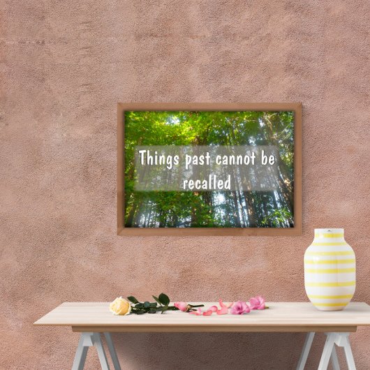 Het verleden kan niet worden herinnerd aan Inspira Poster