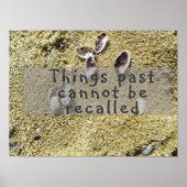 Het verleden kan niet worden herinnerd aan wijshei poster (Voorkant)