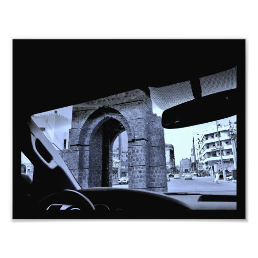 Het verleden komt tegemoet aan de toekomst foto afdruk (Voorkant)