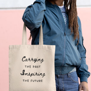 Het verleden met zich meedragen Inspirerend gesche Tote Bag