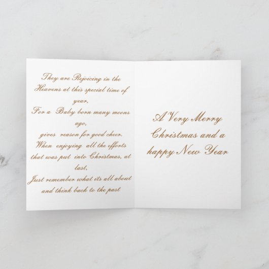 Het "verleden van Kerstmis " * Feestdagen Kaart (Binnen)