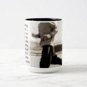 Het verleden vergeten dat ik druk op de Filippijne Tweekleurige Koffiemok (Center)