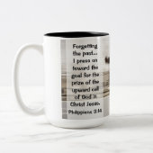 Het verleden vergeten dat ik druk op de Filippijne Tweekleurige Koffiemok (Links)