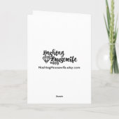 " Het verlichte " Funny Christmas Wenskaart Feestdagen Kaart (Achterkant)