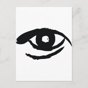 Het verlichte oog briefkaart