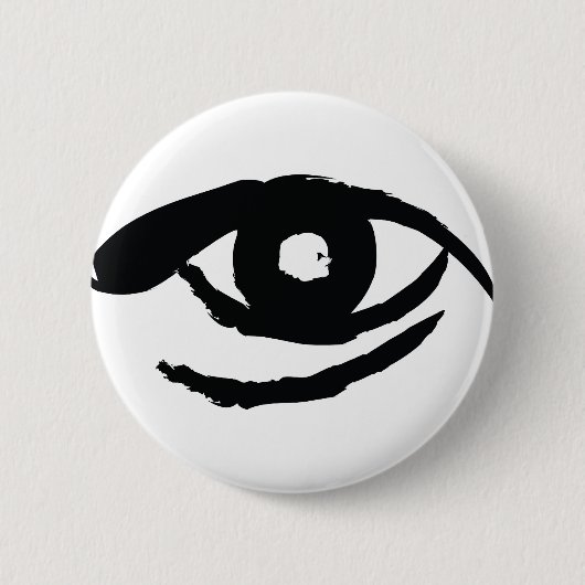 Het verlichte oog ronde button 5,7 cm (Voorkant)