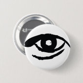 Het verlichte oog ronde button 5,7 cm (Voorkant /achterkant)
