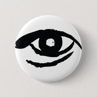 Het verlichte oog ronde button 5,7 cm