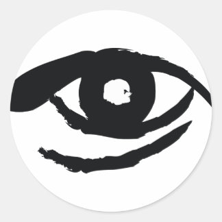 Het verlichte oog ronde sticker