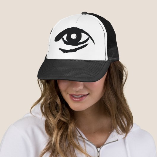 Het verlichte oog trucker pet (In situ)