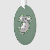 Het verlichten van het groene ontwerp van de Smile Ornament (voorkant)