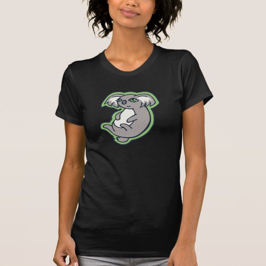 Het verlichten van het groene ontwerp van de Smile T-shirt (Voorkant)