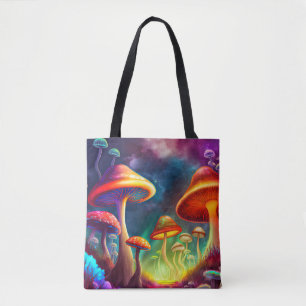 Het verlichten van wilde paddenstoelen tote bag