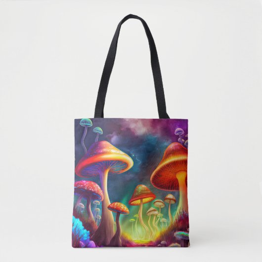 Het verlichten van wilde paddenstoelen tote bag (Voorkant)