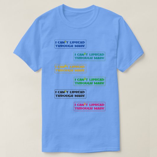 HET VERLIES VAN DE HOORZITTING I KANx27T DOOR MASK T-shirt (Design voorkant)