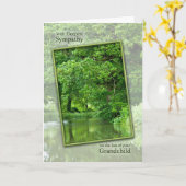 Het verlies van de sympathie van kleinkind, kaart (Gele Bloem)