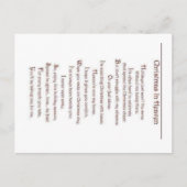 Het verlies van een geliefde briefkaart (Voorkant)