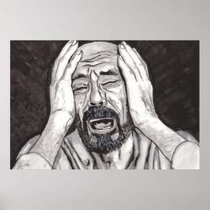 Het verlies van een geliefde, verdriet poster