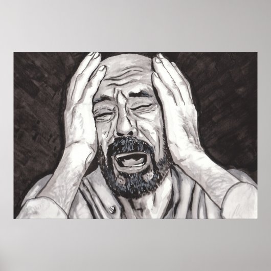 Het verlies van een geliefde, verdriet poster (Voorkant)