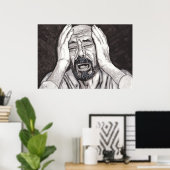 Het verlies van een geliefde, verdriet poster (Thuiskantoor)