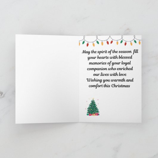 Het verlies van een hond met kerst (Binnen)