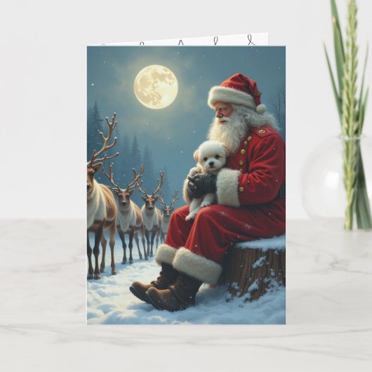 Het verlies van een huisdierhond met kerst (Voorkant)