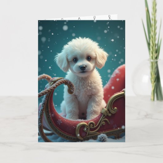 Het verlies van een huisdierhond met kerst (Voorkant)