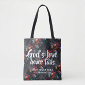 HET VERLIES VAN GOD IS NOOIT NIET GESCHIKT TOTE BAG (Voorkant)