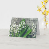 Het verlies van je moeder Lily van de vallei Kaart (Gele Bloem)