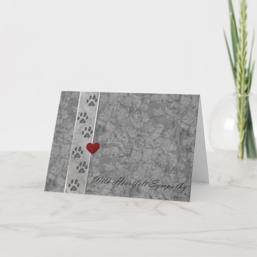 Het verliesSympathie van het huisdier Kaart (Voorkant)