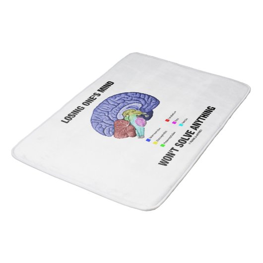 Het verliezen van iemands geest lost niets hersens badmat (Gekanteld)