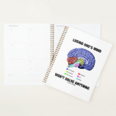 Het verliezen van iemands geest lost niets hersens planner (Display)