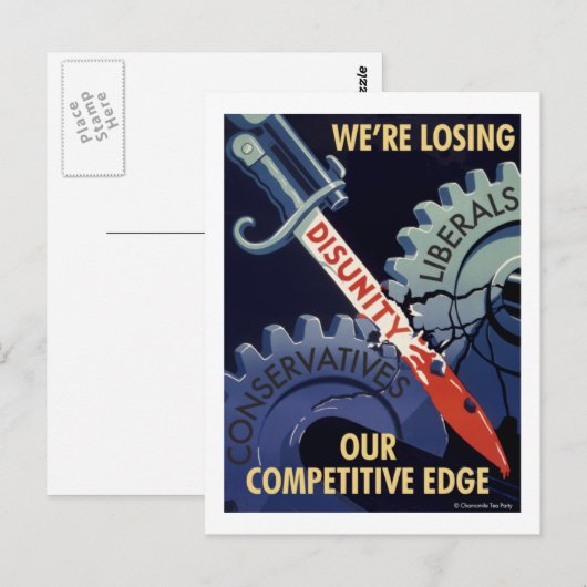 Het verliezen van ons concurrerende Briefkaart van (Voorkant / Achterkant)