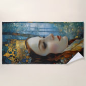 Het verloren hart van de koningin Sprookjesportret Strandlaken (Voorkant)