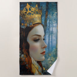 Het verloren hart van de koningin Sprookjesportret Strandlaken