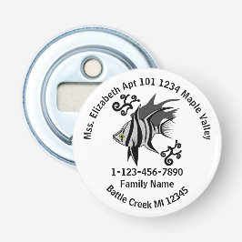 Het verloren Oude Adres van het Huis van de Famili Button Flesopener