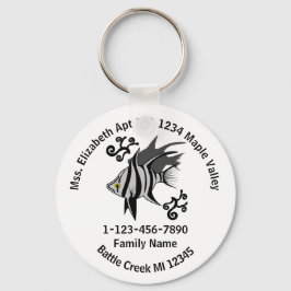 Het verloren Oude Adres van het Huis van de Famili Sleutelhanger