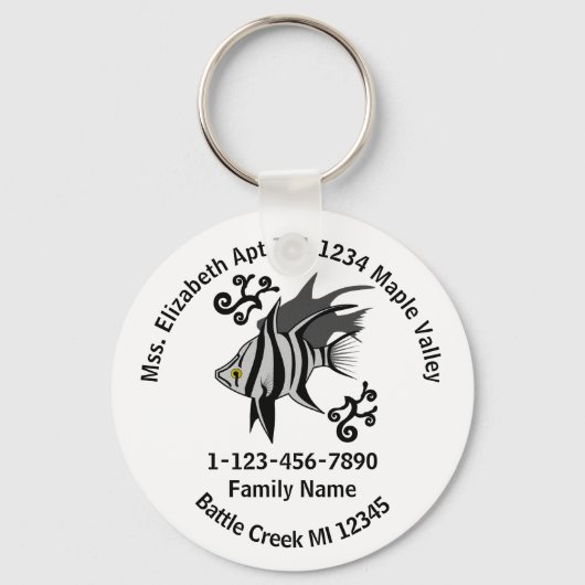 Het verloren Oude Adres van het Huis van de Famili Sleutelhanger (Voorkant)