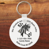 Het verloren Oude Adres van het Huis van de Famili Sleutelhanger (Voorkant)