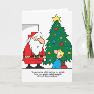 Het Verloren Wenskaart van Texting van de kerstman Feestdagen Kaart