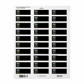 Het verloren wereld retouradreslabel etiket (Full Sheet)