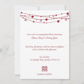 Het Verloving Dinner van de Lantaarns van het dubb Kaart (Voorkant)