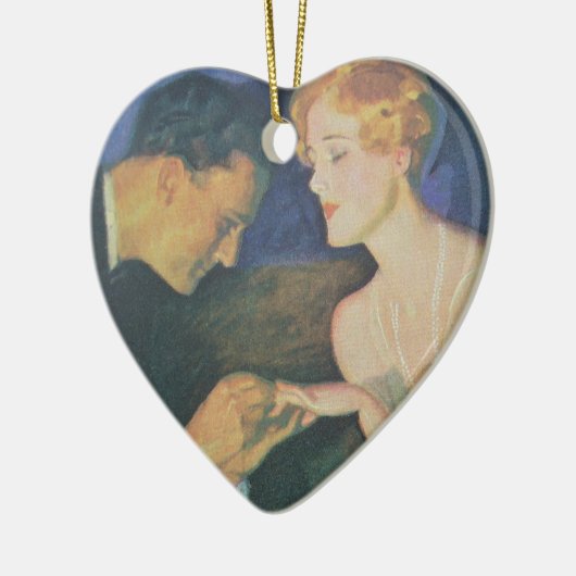 Het Verloving Keramisch Ornament (Links)