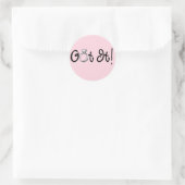 Het Verloving Ring Ronde Sticker (Tas)