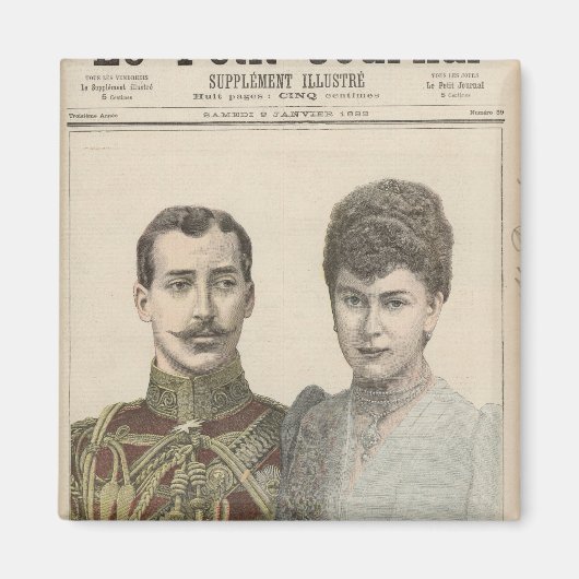 Het Verloving van Albert Victor Duke van Magneet (Voorkant)