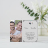 Het Verloving van de Cartoon van de Bay Weddenscha Kaart (Staand voorkant)