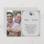 Het Verloving van de Cartoon van de Bay Weddenscha Kaart (Voorkant / Achterkant)